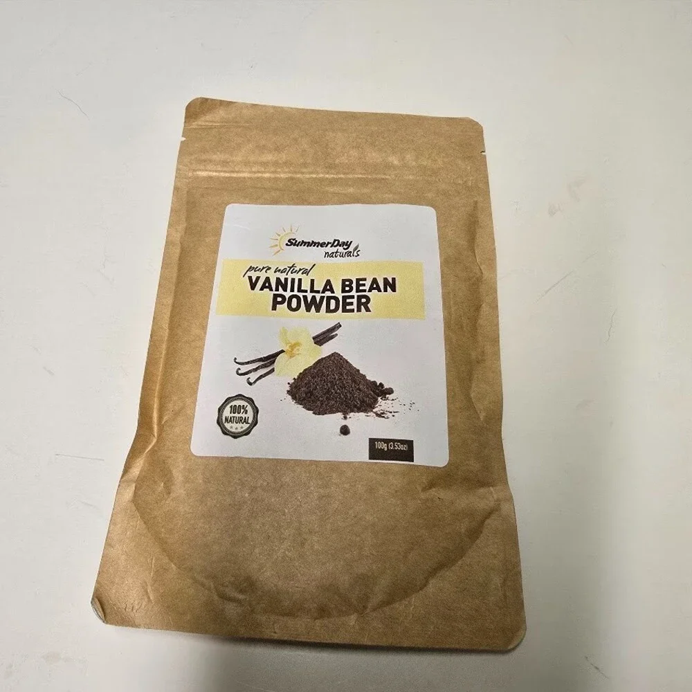 Vanilla Bean Powder, 3.53 Oz - Pure & Raw Ground Vanilla Bean - Unsweetened
